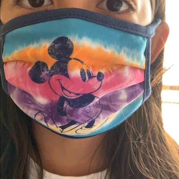 NWT DISNEY PARKS Mask | tie dye Mickey - Picture 3 of 3